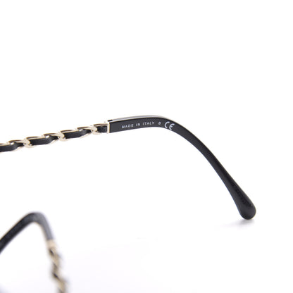 Chanel Lambskin Square Chain Sunglasses 5210-Q Black 6 of 8