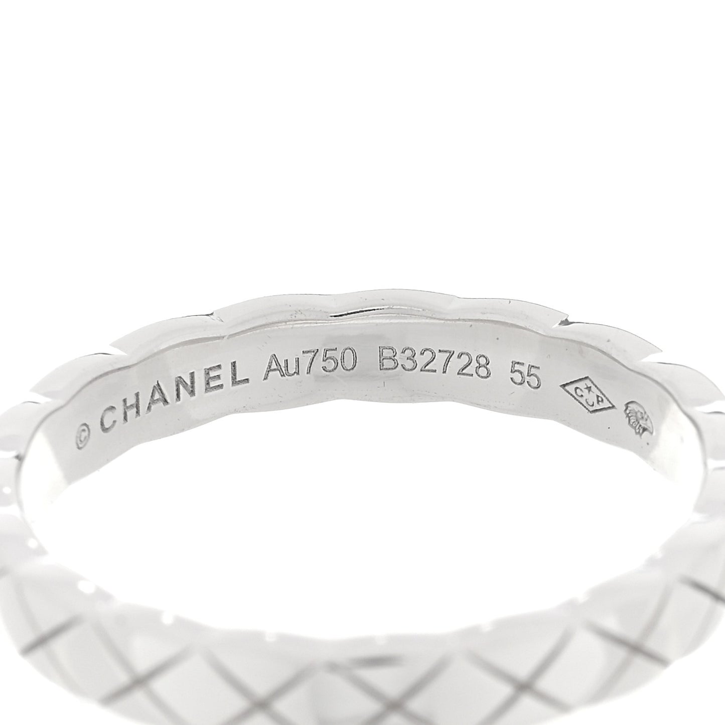 18K White Gold Mini Coco Crush Ring 55 7.25
