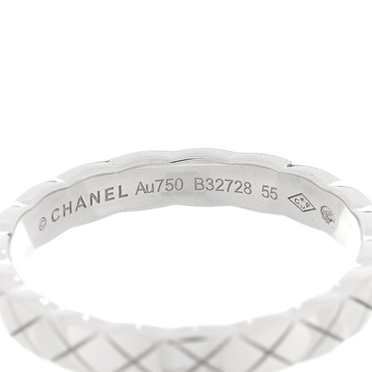 Chanel 18K White Gold Mini Coco Crush Ring 55 7.25 4 of 5