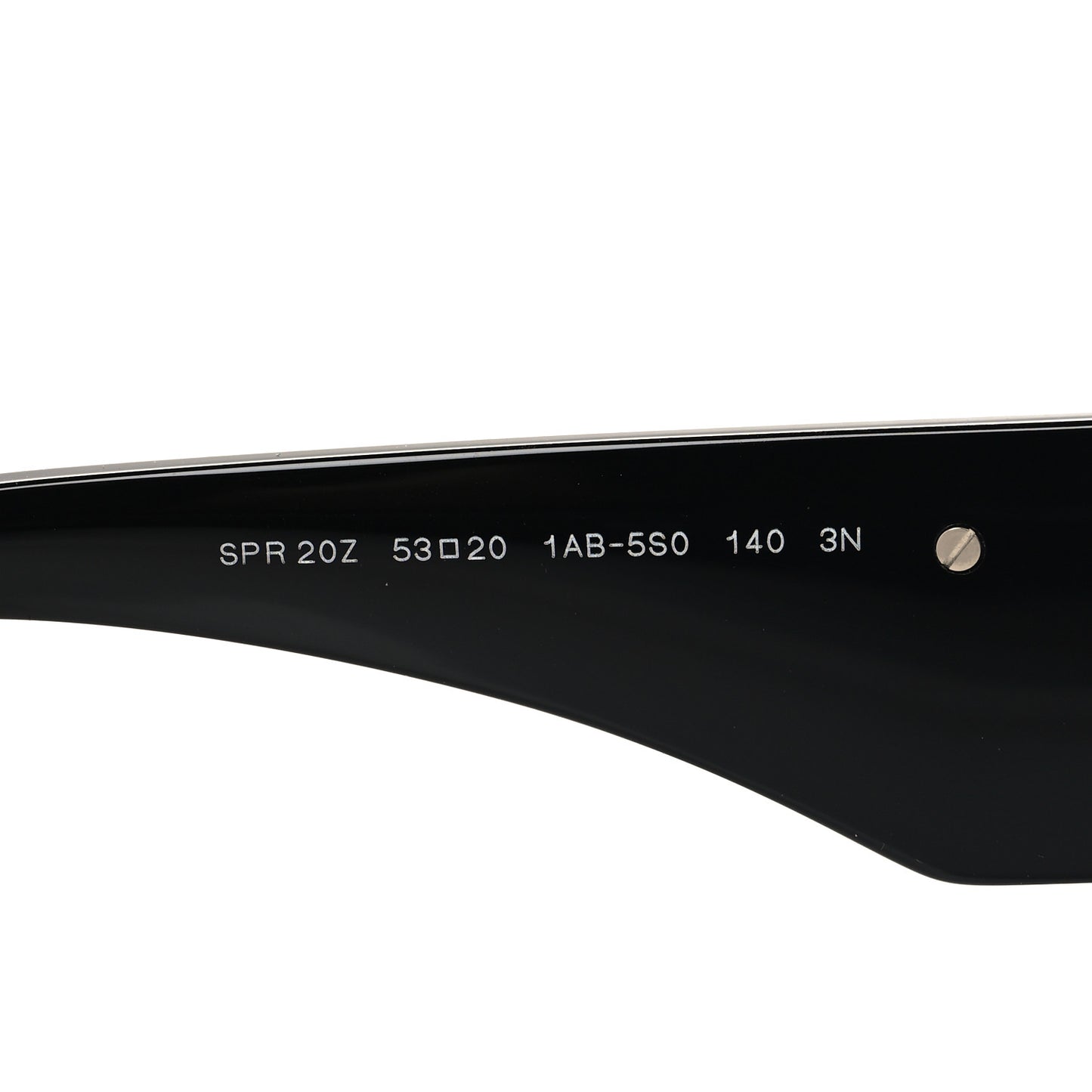 Acetate Oval Symbole Sunglasses SPR 20Z Black