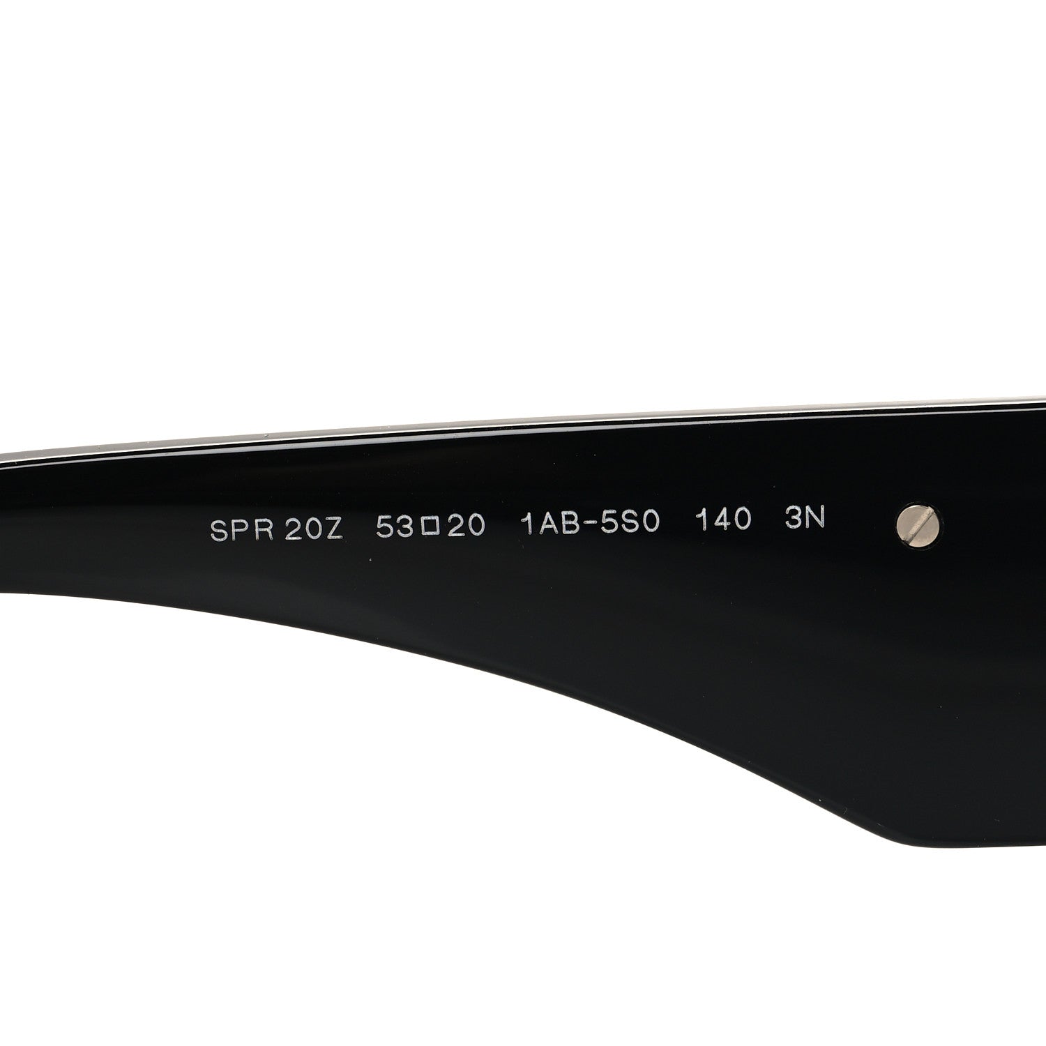 Prada Acetate Oval Symbole Sunglasses SPR 20Z Black 6 of 7