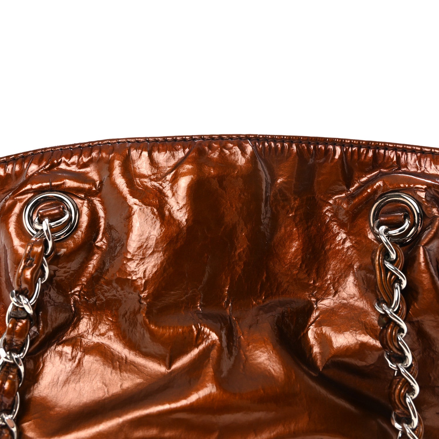 Chanel Patent Bonbons Shopper Tote Bronze 1867192 – FASHIONPHILE