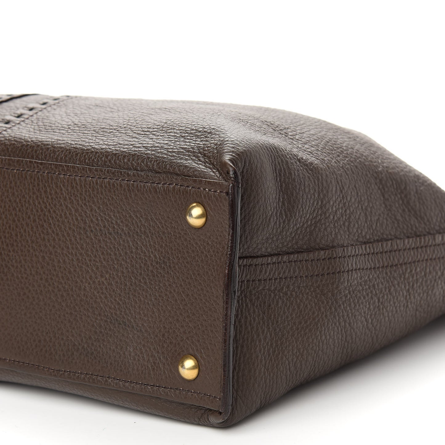 Calfskin Reversible Double Sac Y Tote Black Brown