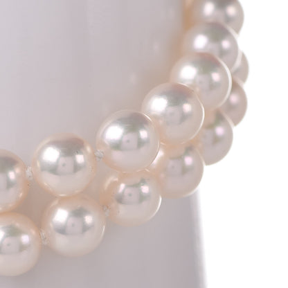 Mikimoto 18K Yellow Gold 6mm Akoya Pearl Double Strand Bracelet 5 of 6