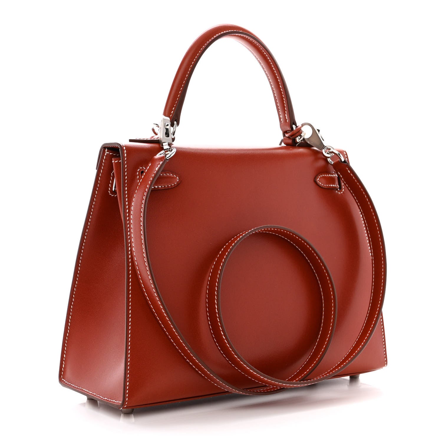 Hermes Box Kelly Sellier 25 Brique 3 of 13