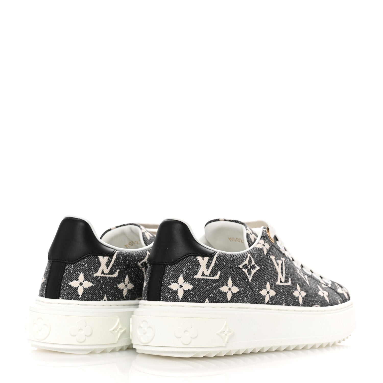 Louis Vuitton Denim Monogram Time Out Sneakers 36 5 of 11