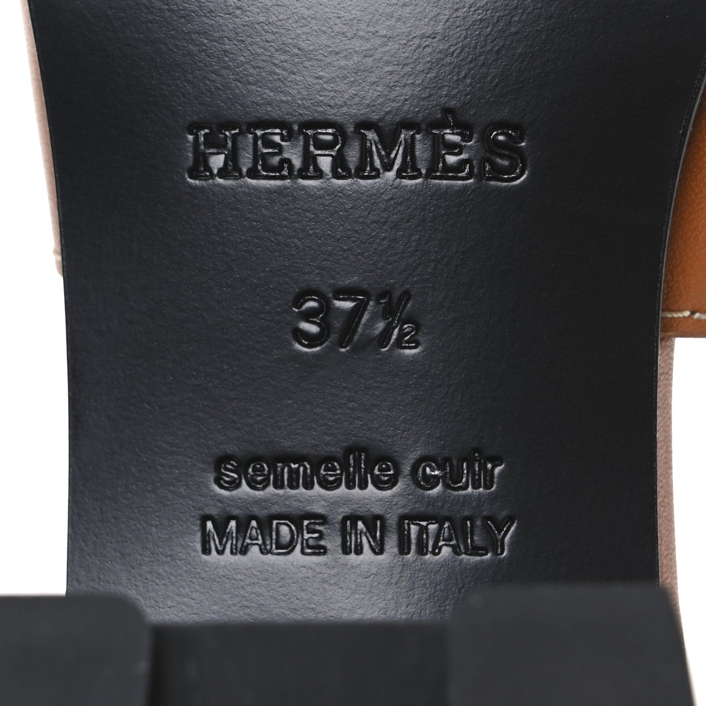 Calfskin Elbe 60 Sandals 37.5 Naturel