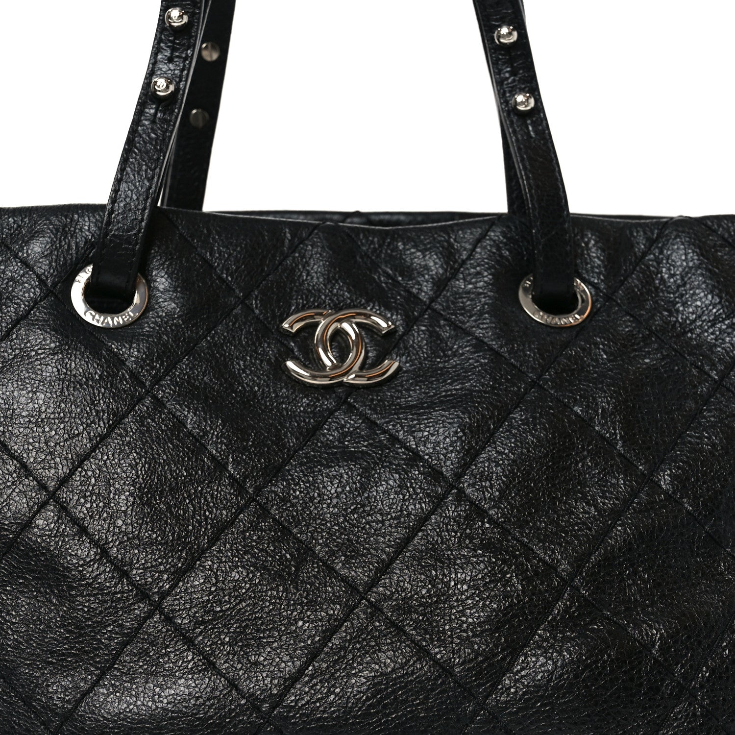 Chanel Glazed Calfskin Large On The Road Tote Black 8 of 10