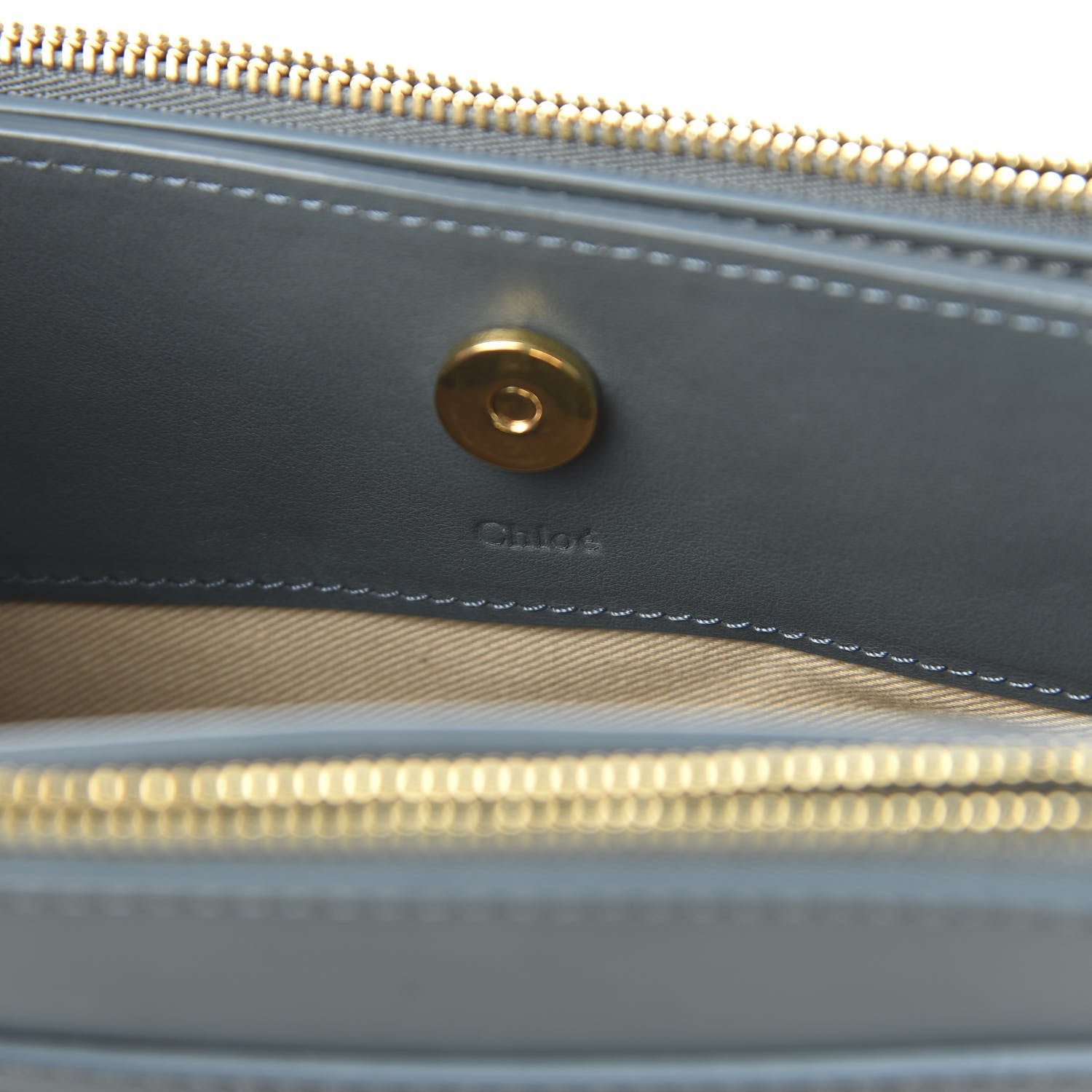 Chloe Calfskin Suede Mini Roy Bag Cloudy Blue 8 of 9