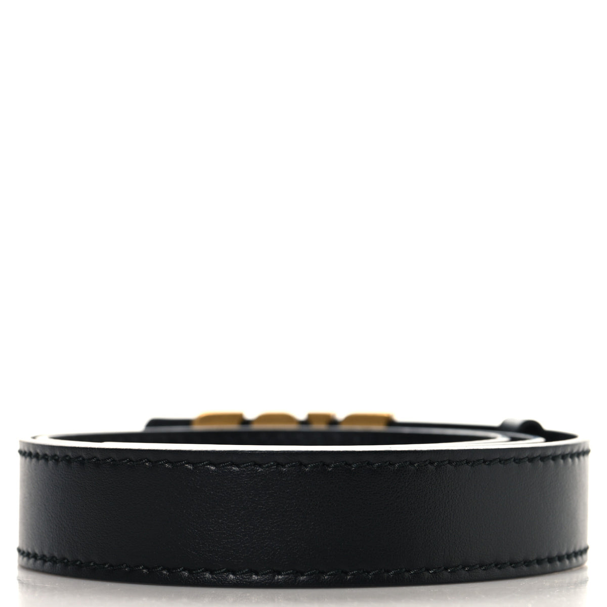 Calfskin D Fence Belt 85 34 Black
