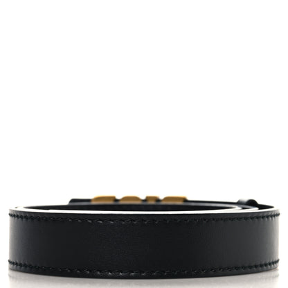 Christian Dior Calfskin D Fence Belt 85 34 Black 2 of 5