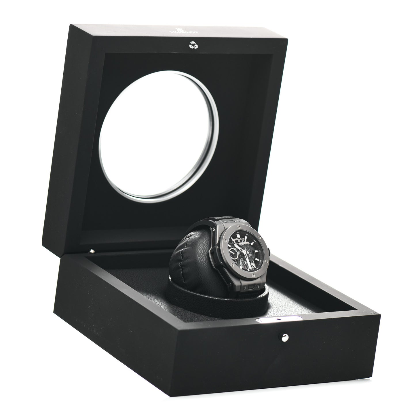 Titanium Rubber 45mm Big Bang Meca-10 Black Magic Manual Winding Watch Black 414.NI.1123.RX