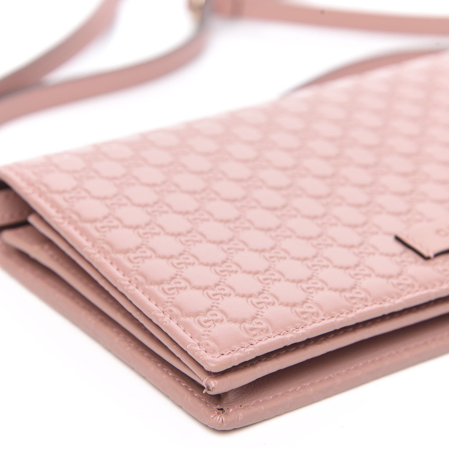 Gucci Microguccissima Crossbody Wallet Soft Pink 7 of 11