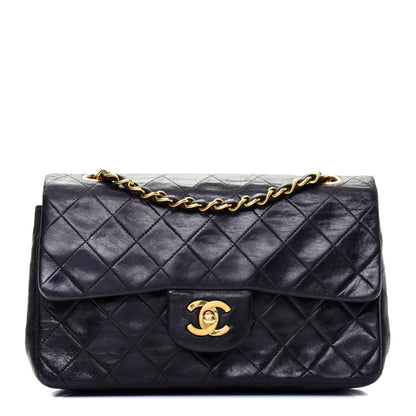 Chanel Lambskin Quilted Small Double Flap Black 1 of 18