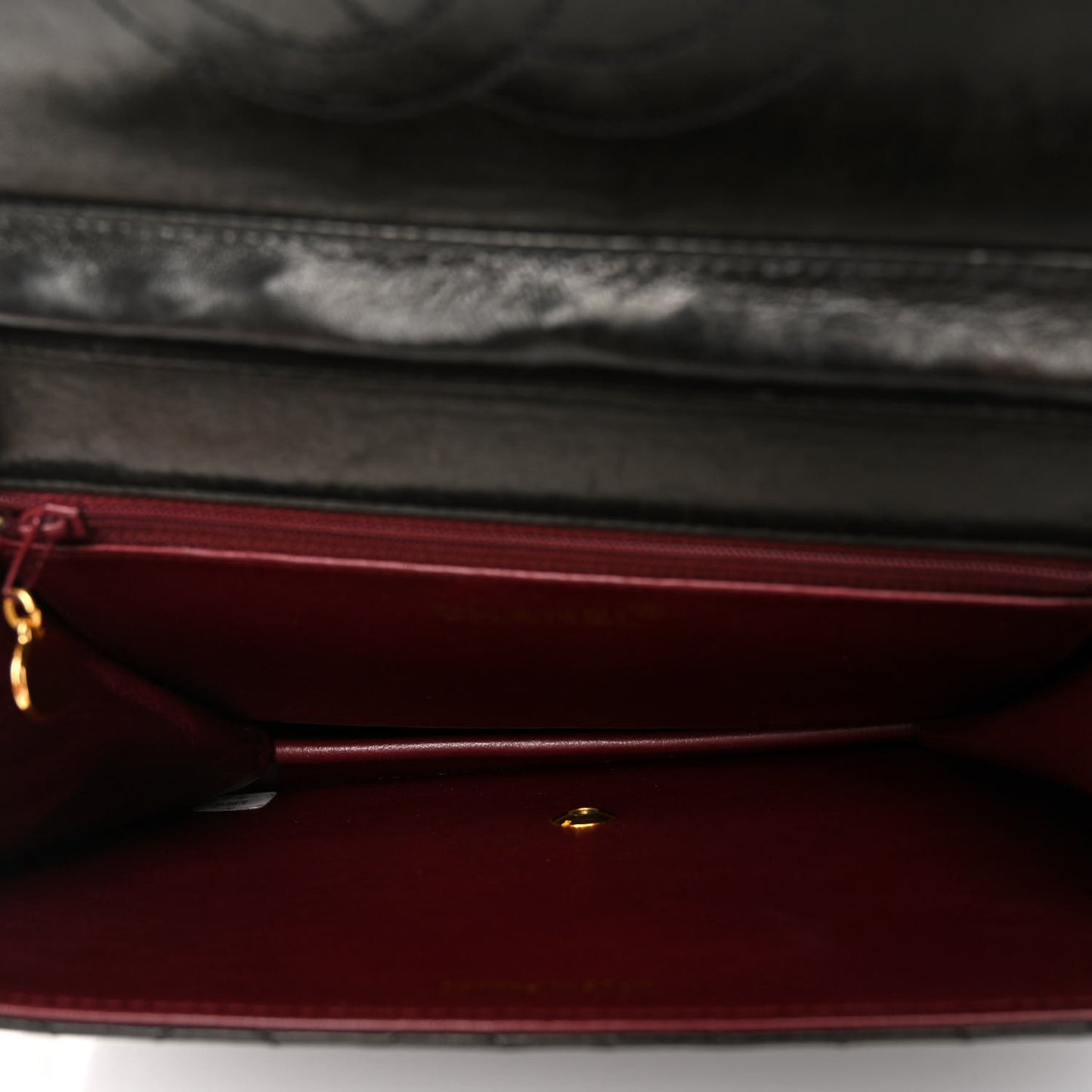 Lambskin Quilted Medium Single Flap Black