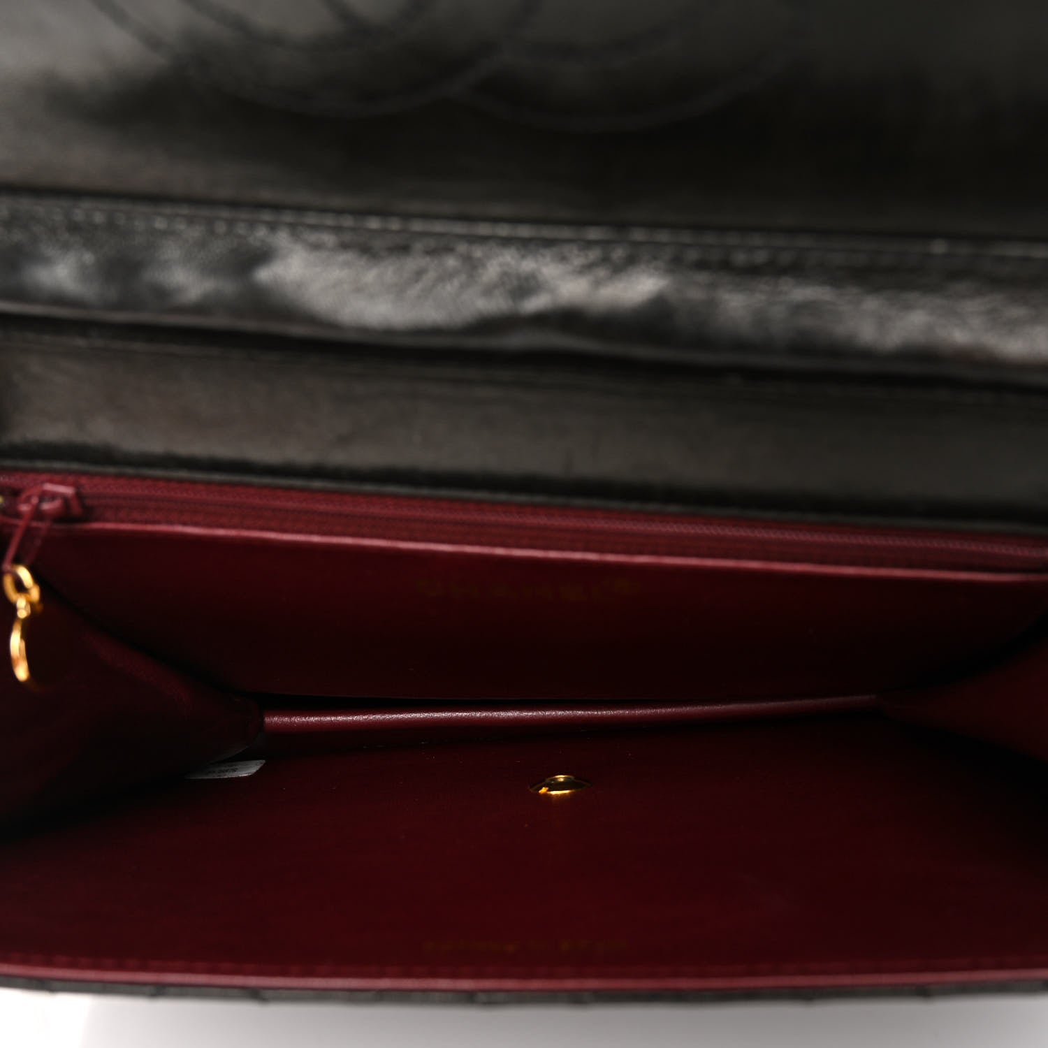 Chanel Lambskin Quilted Medium Single Flap Black 5 of 10