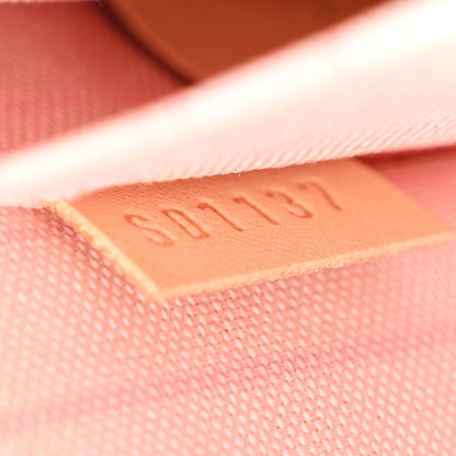 Louis Vuitton Damier Azur Neverfull MM GM Pochette Rose Ballerine 8 of 8