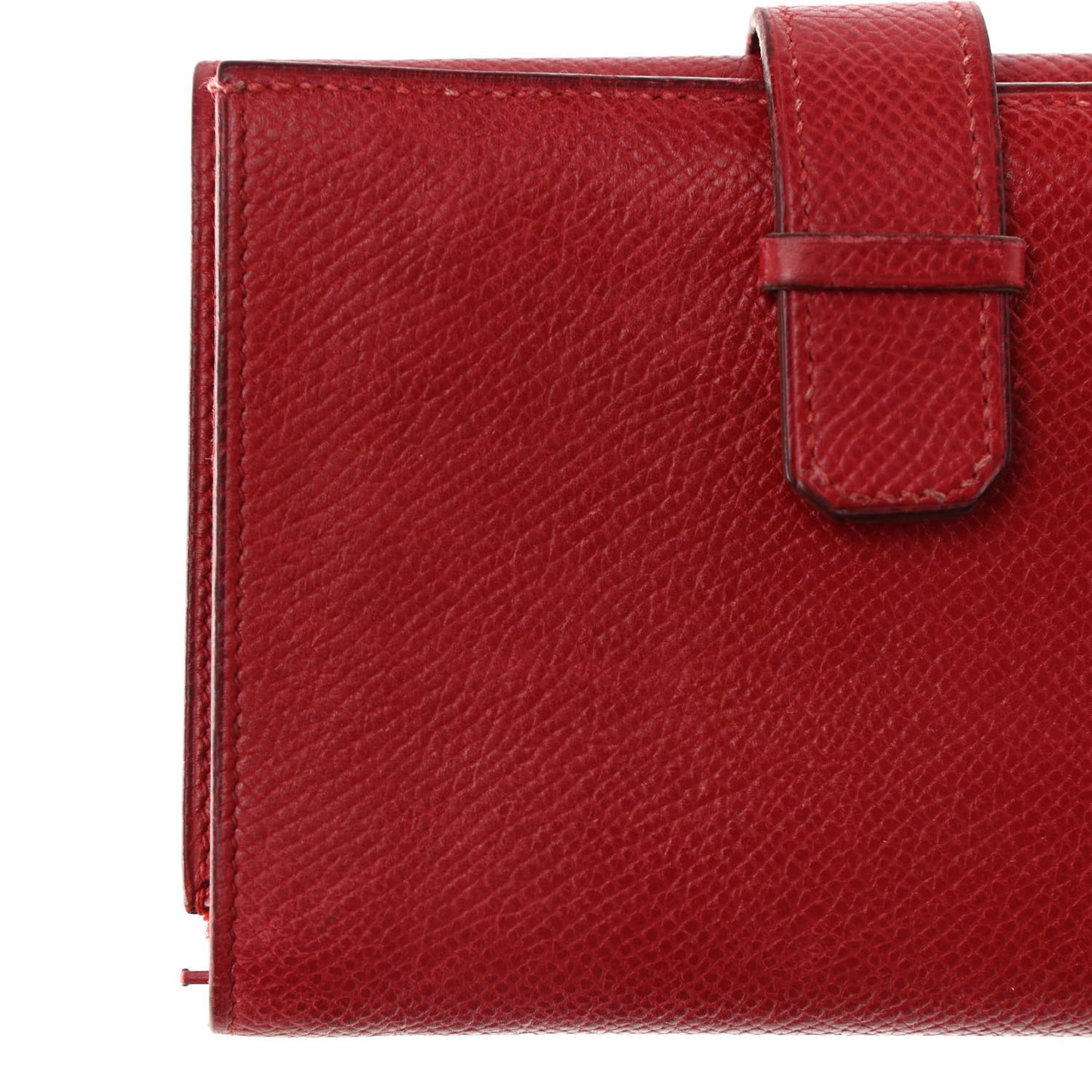 Courchevel Tri-Fold Compact Wallet Rouge Vif