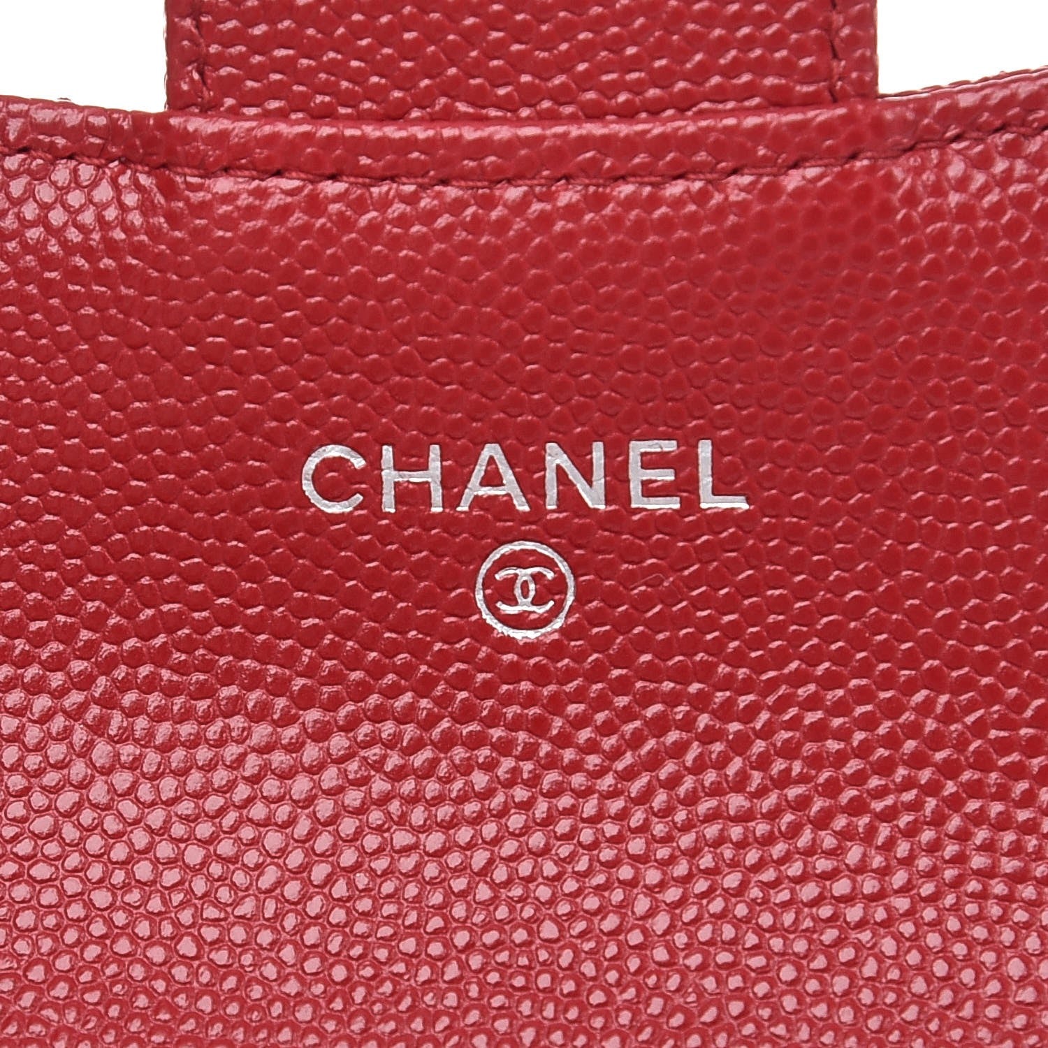 Chanel Caviar Quilted Flap Card Holder Red 6 of 9