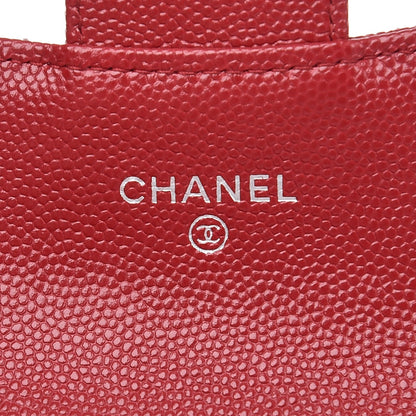 Chanel Caviar Quilted Flap Card Holder Red 6 of 9