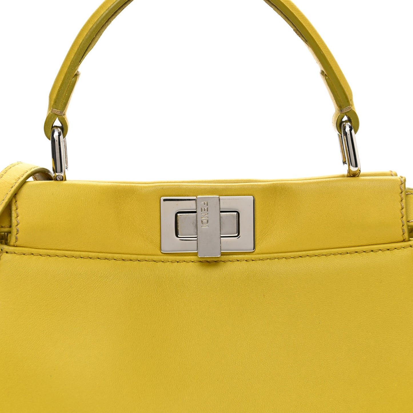 Nappa Mini Peekaboo Iconic Satchel Lime