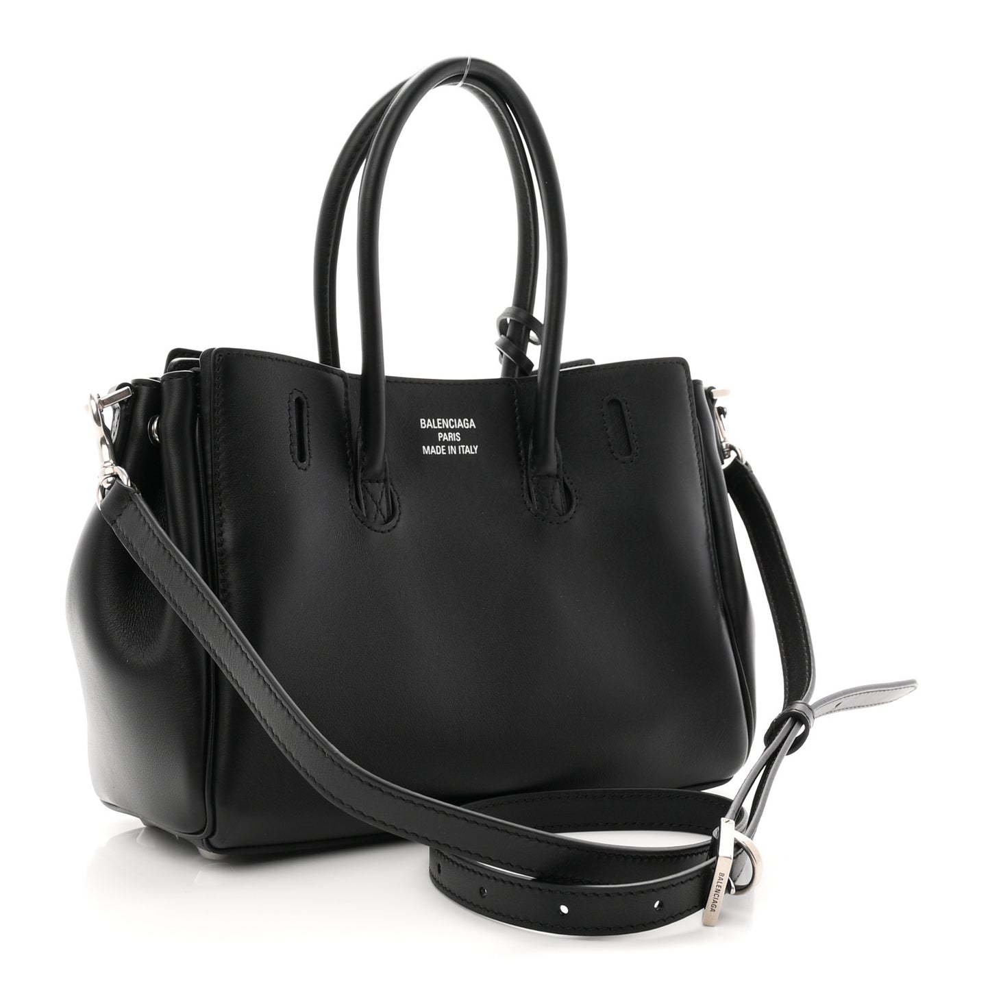 Smooth Calfskin Mini Bel Air Carry All Bag Black
