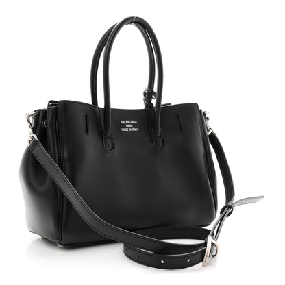 Balenciaga Smooth Calfskin Mini Bel Air Carry All Bag Black 3 of 9