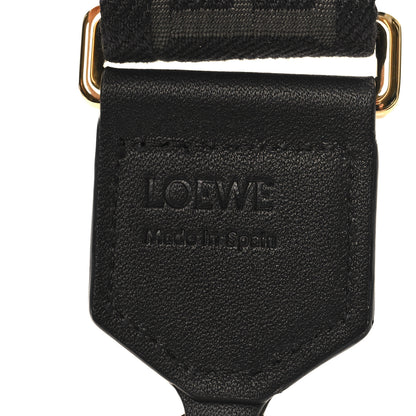 Loewe Calfskin Jacquard Webbing Anagram Strap Black 4 of 4