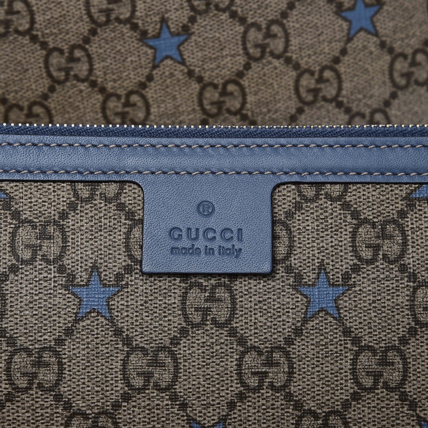 Gucci GG Supreme Stars Tote Blue 11 of 15