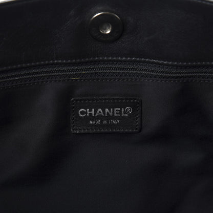 Chanel Calfskin N°5 Star Tote Black Orange 10 of 12