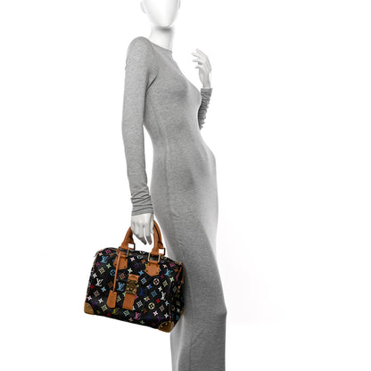 Louis Vuitton Monogram Multicolor Speedy 30 Black 2 of 10