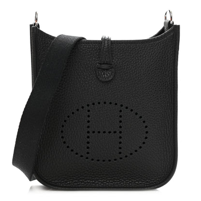 Hermes Taurillon Clemence Evelyne TPM Black 1 of 6