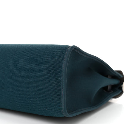 Hermes Military Toile Vache Hunter Herbag Zip 31 PM Bleu Ocean Bleu Indigo 11 of 11