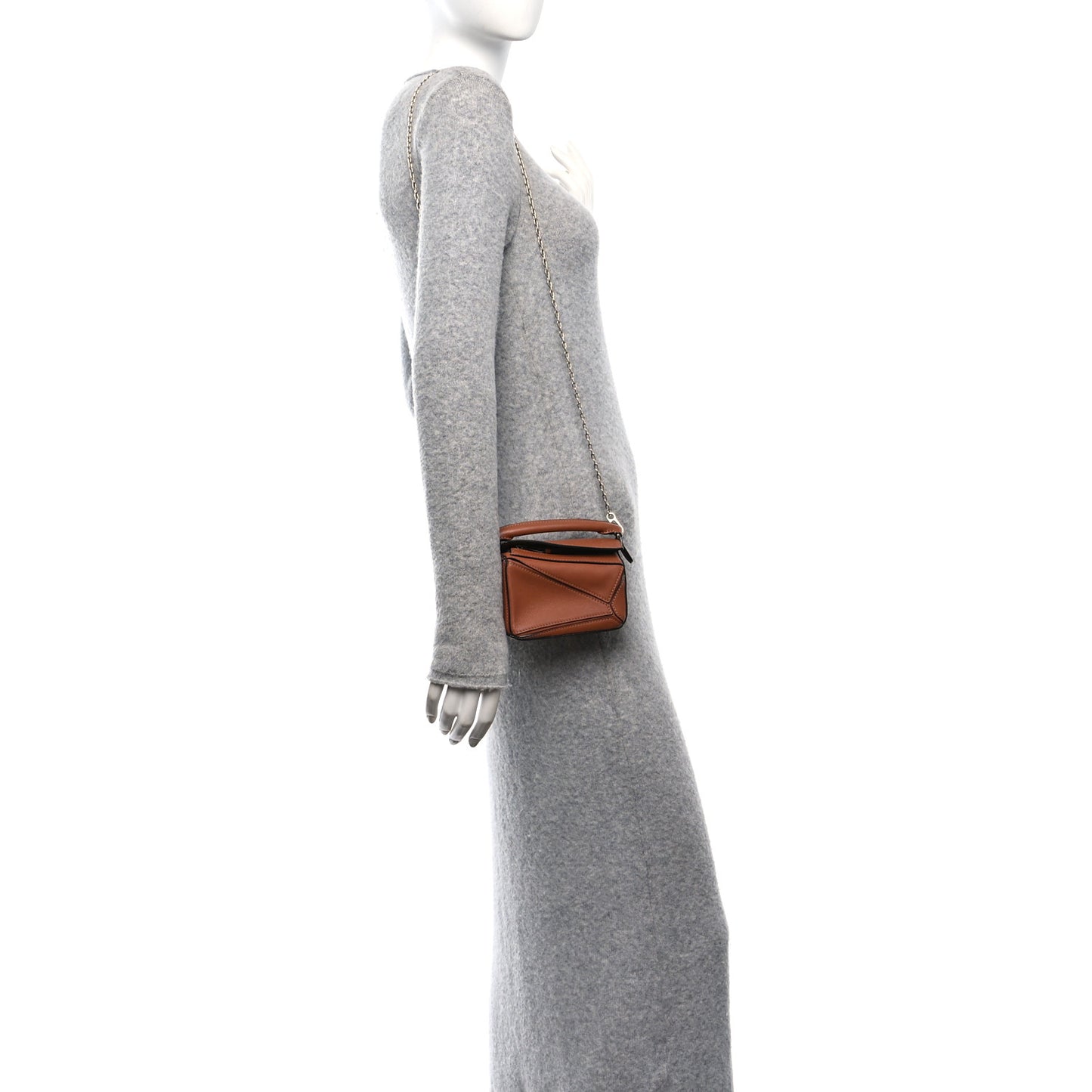 Calfskin Nano Puzzle Bag Tan