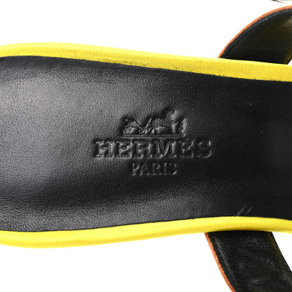 Hermes Satin Blink Mules 37 Multicolor 8 of 9