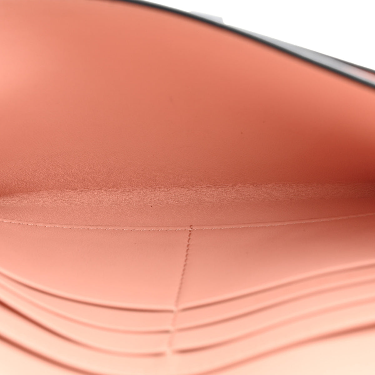 Goatskin Saddle Long Wallet With Chain Rose Des Vent