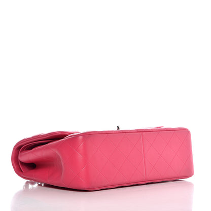 Chanel Lambskin Quilted Jumbo Double Flap Dark Pink 4 of 12