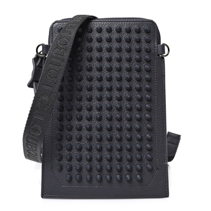 Christian Louboutin Empire Calfskin Spikes Loubilab Clutch Smoky Matte 1 of 8