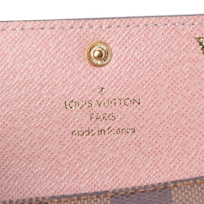 Louis Vuitton Damier Ebene Multicles 6 Key Holder Rose Ballerine 6 of 10