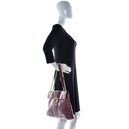 Fendi Vitello Acqua Maxi Baguette Shoulder Bag Malva 2 of 25