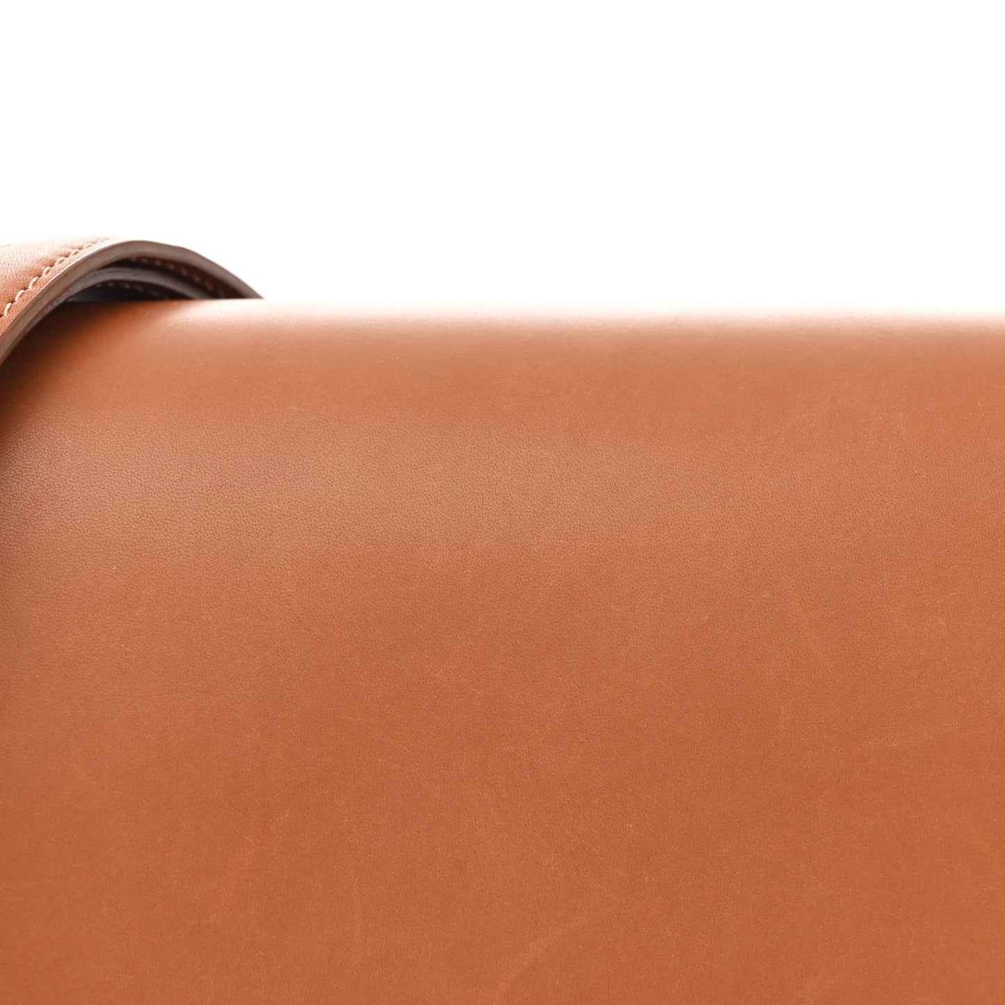 Natural Calfskin Medium Classic Box Flap Bag Tan