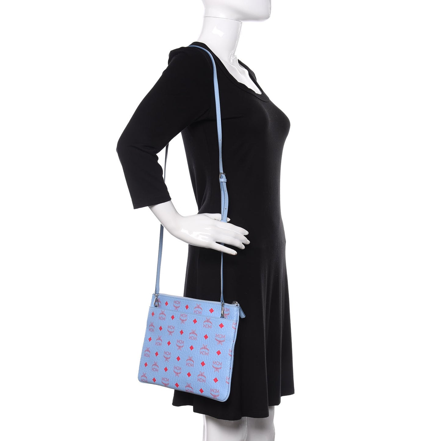 Visetos Original Medium Pouch Light Blue Red