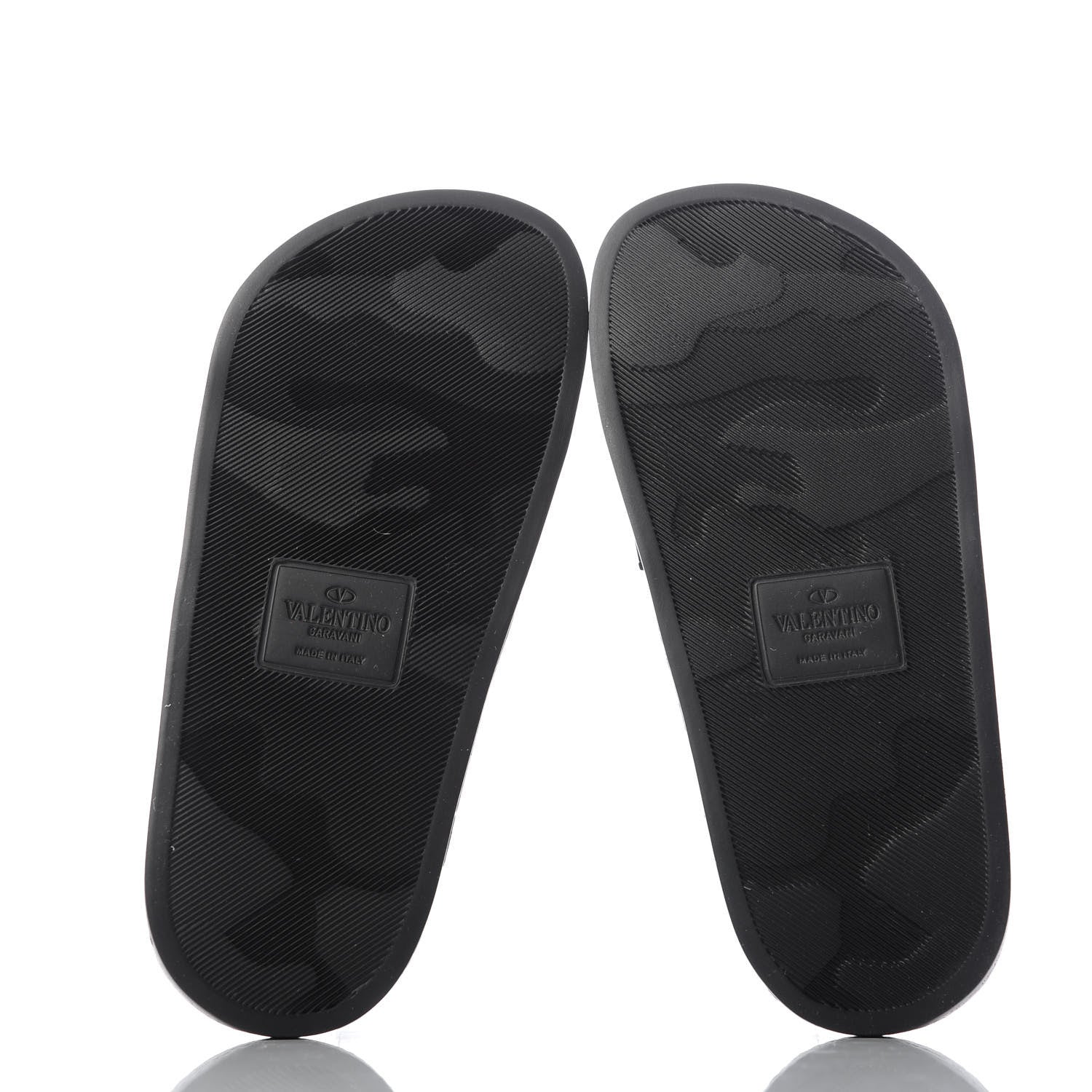 Valentino Garavani Rubber VLTN Pool Slide Sandals 35 Black 5 of 9