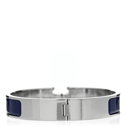 Hermes Enamel Narrow Clic Clac H Bracelet PM Iris 3 of 4