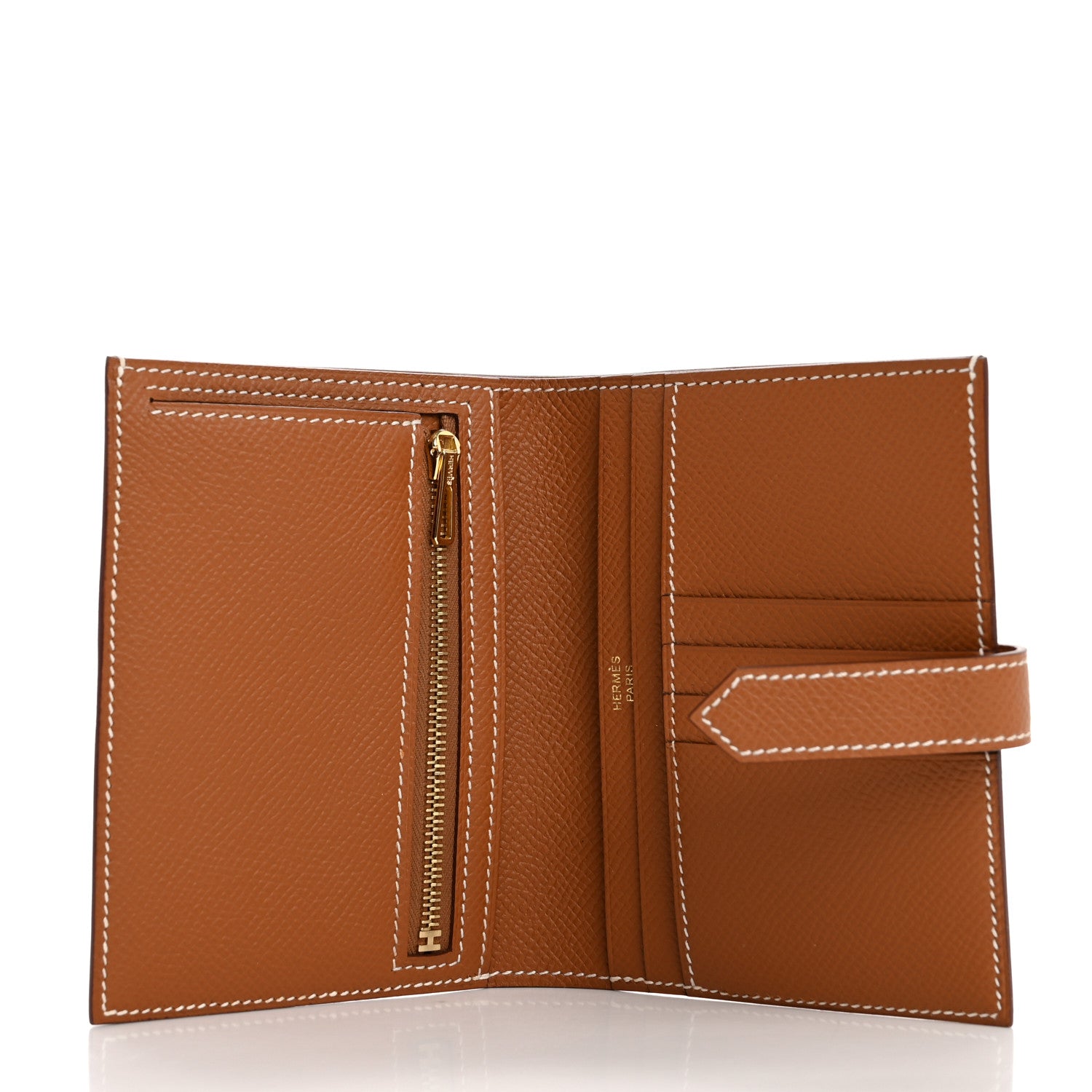 Hermes Epsom Bearn Compact Wallet Gold 5 of 8