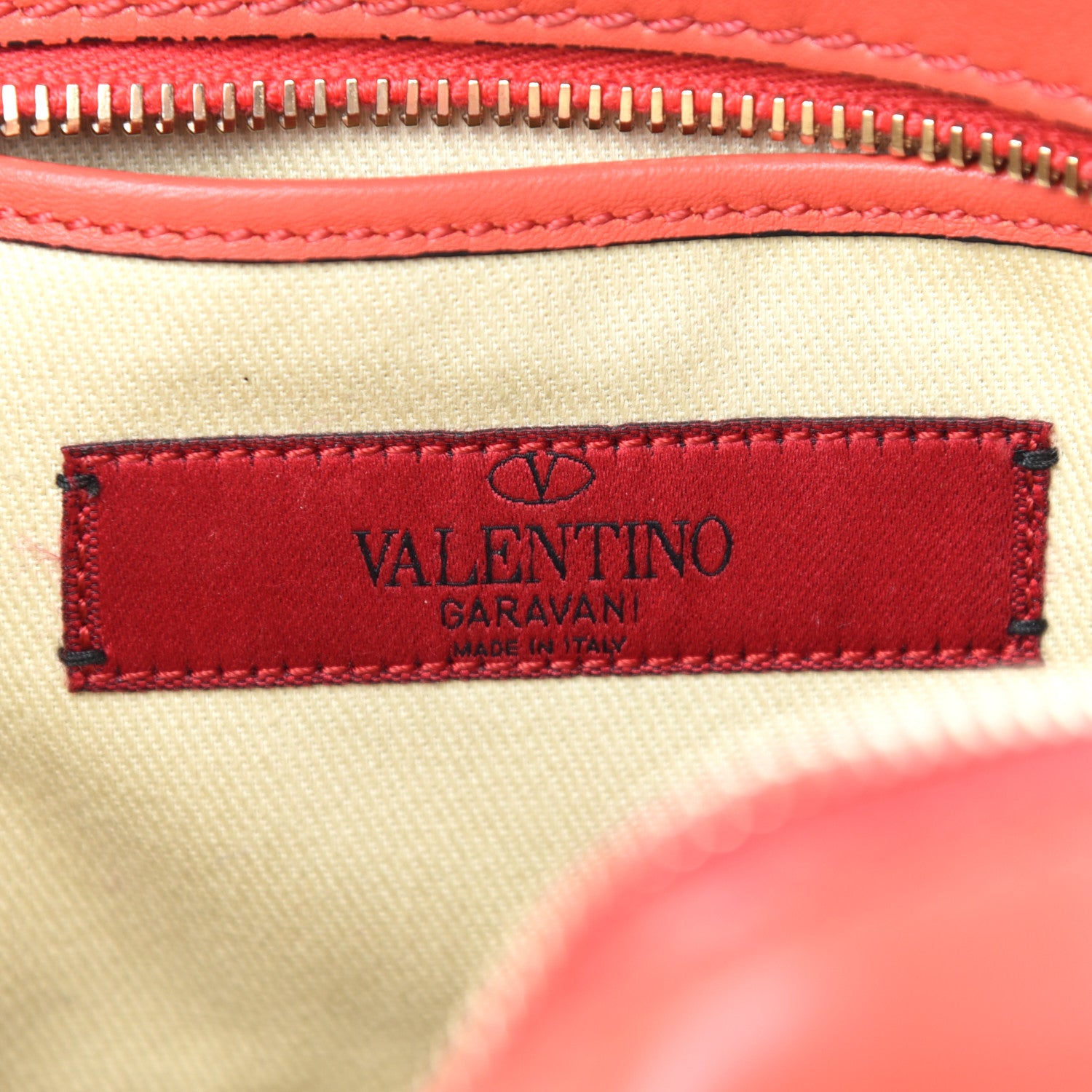 Valentino Garavani Calfskin Rockstud Camera Crossbody Bag Deep Orange 6 of 9