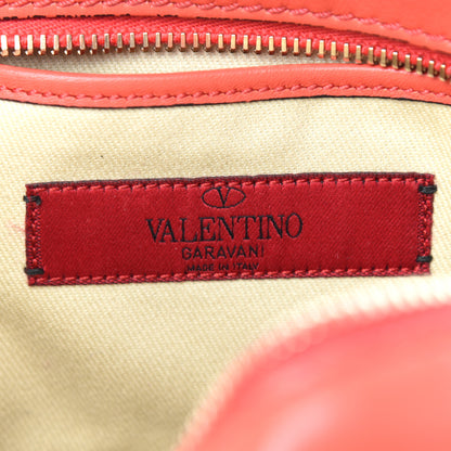 Valentino Garavani Calfskin Rockstud Camera Crossbody Bag Deep Orange 6 of 9