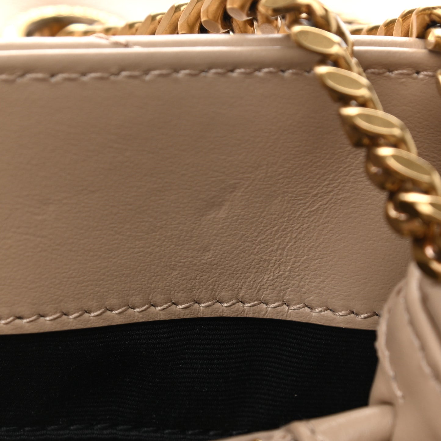 Calfskin Y Quilted Monogram Medium Loulou Chain Satchel Dark Latte
