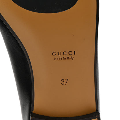Gucci Calfskin Womens Jordaan Loafers 37 Black 7 of 10