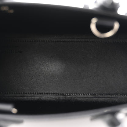 Saint Laurent Calfskin Crocodile Embossed Nano Sac De Jour Black 5 of 12
